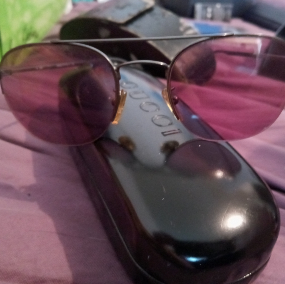Gucci pink sunglasses